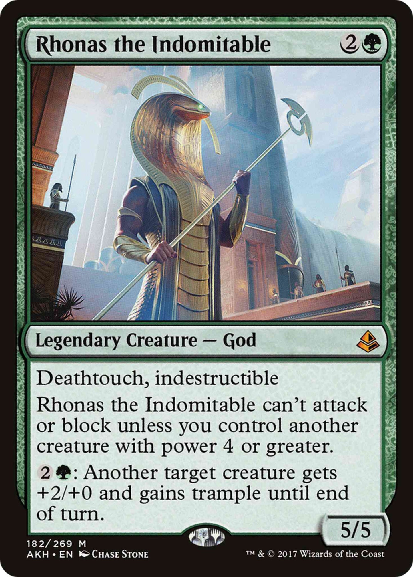 Rhonas the Indomitable [182] [Amonkhet] [Non-Foil]
