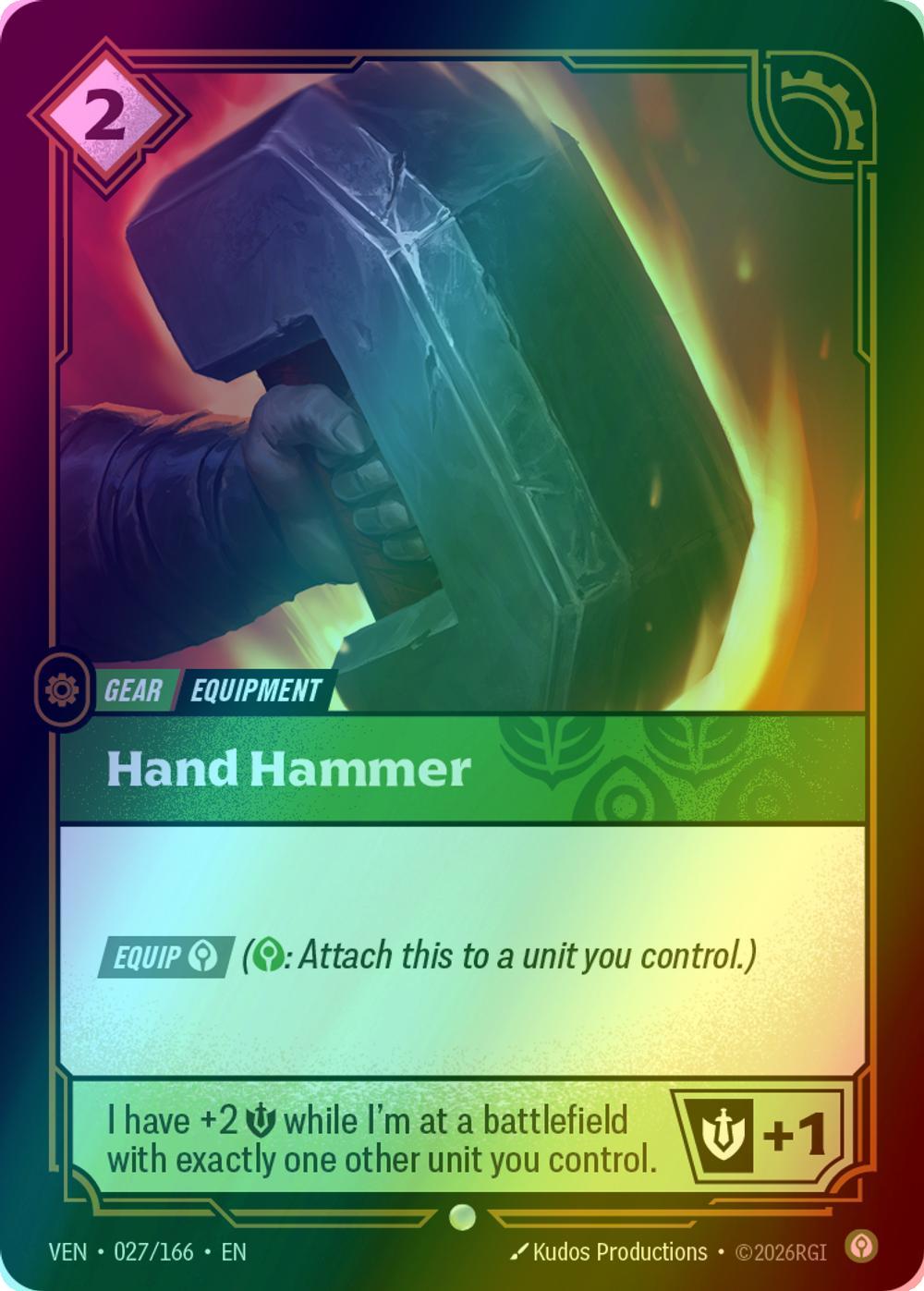 Hand Hammer - 027/166 [Vendetta] [Foil]