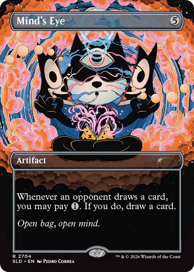 Mind's Eye [2704] [Borderless] [Felix the Cat] [Secret Lair Drop] [Non-Foil]