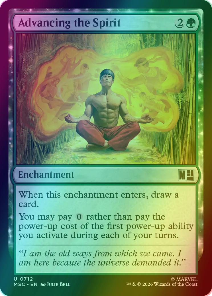 Advancing the Spirit [712] [Jumpstart] [Marvel Super Heroes: Commander] [Foil]