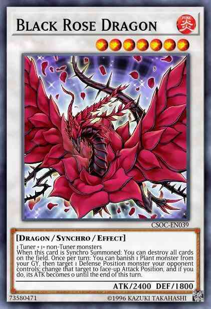 Black Rose Dragon - LED4-EN028 - Common - 1st Edition