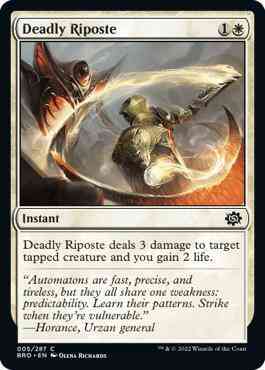 Deadly Riposte [5] [The Brothers' War] [Non-Foil]