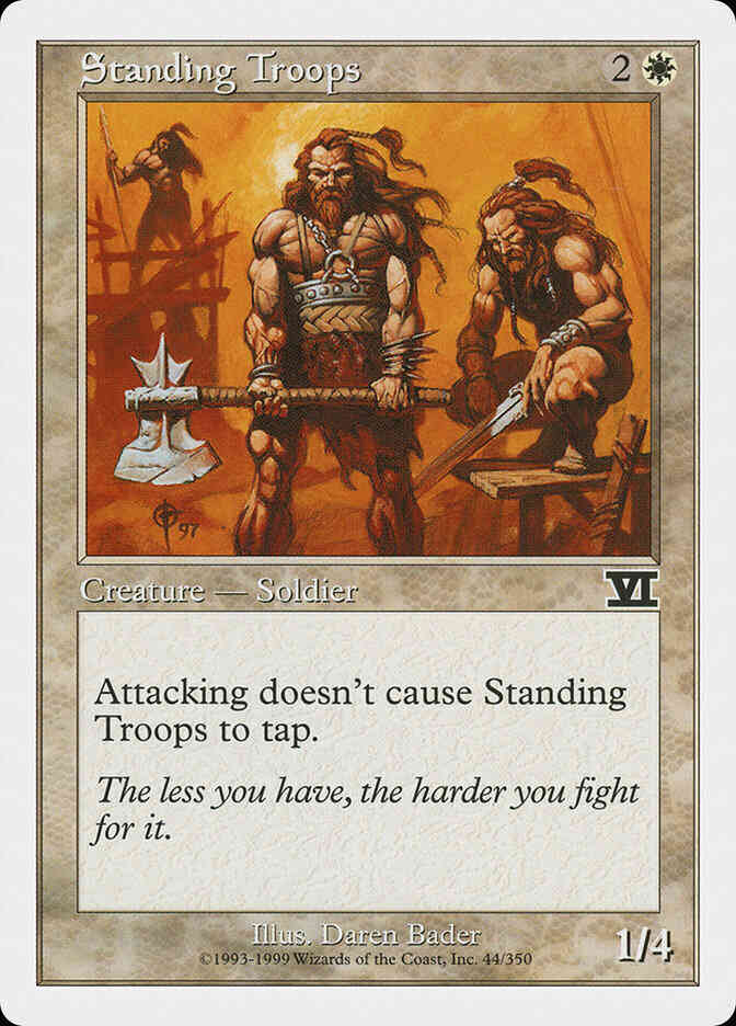 Standing Troops [44] [Classic Sixth Edition] [Non-Foil]