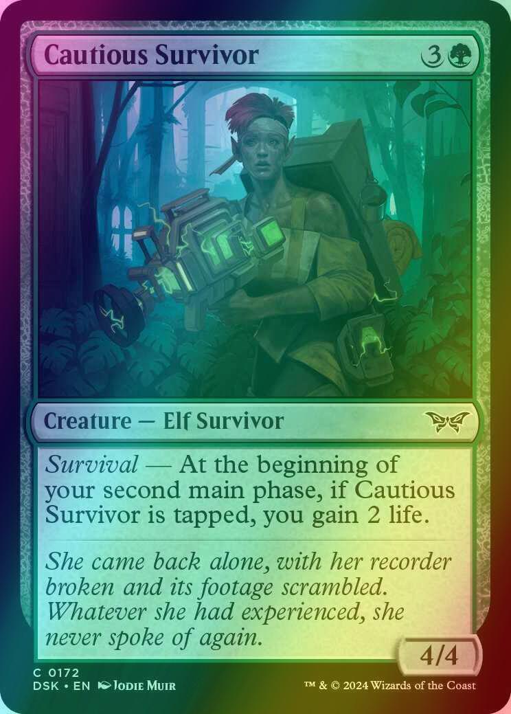 Cautious Survivor [172] [Duskmourn: House of Horror] [Foil]