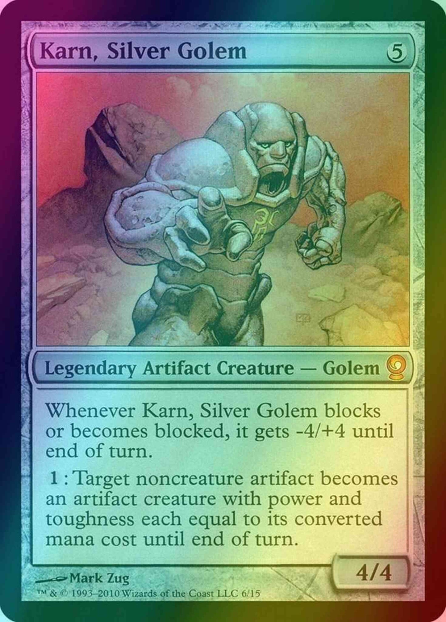 Karn, Silver Golem [6] [From the Vault: Relics] [Foil]