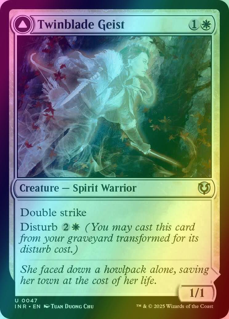 Twinblade Geist // Twinblade Invocation [47] [Innistrad Remastered] [Foil]