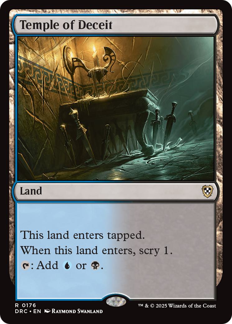 Temple of Deceit [176] [Aetherdrift: Commander] [Non-Foil]