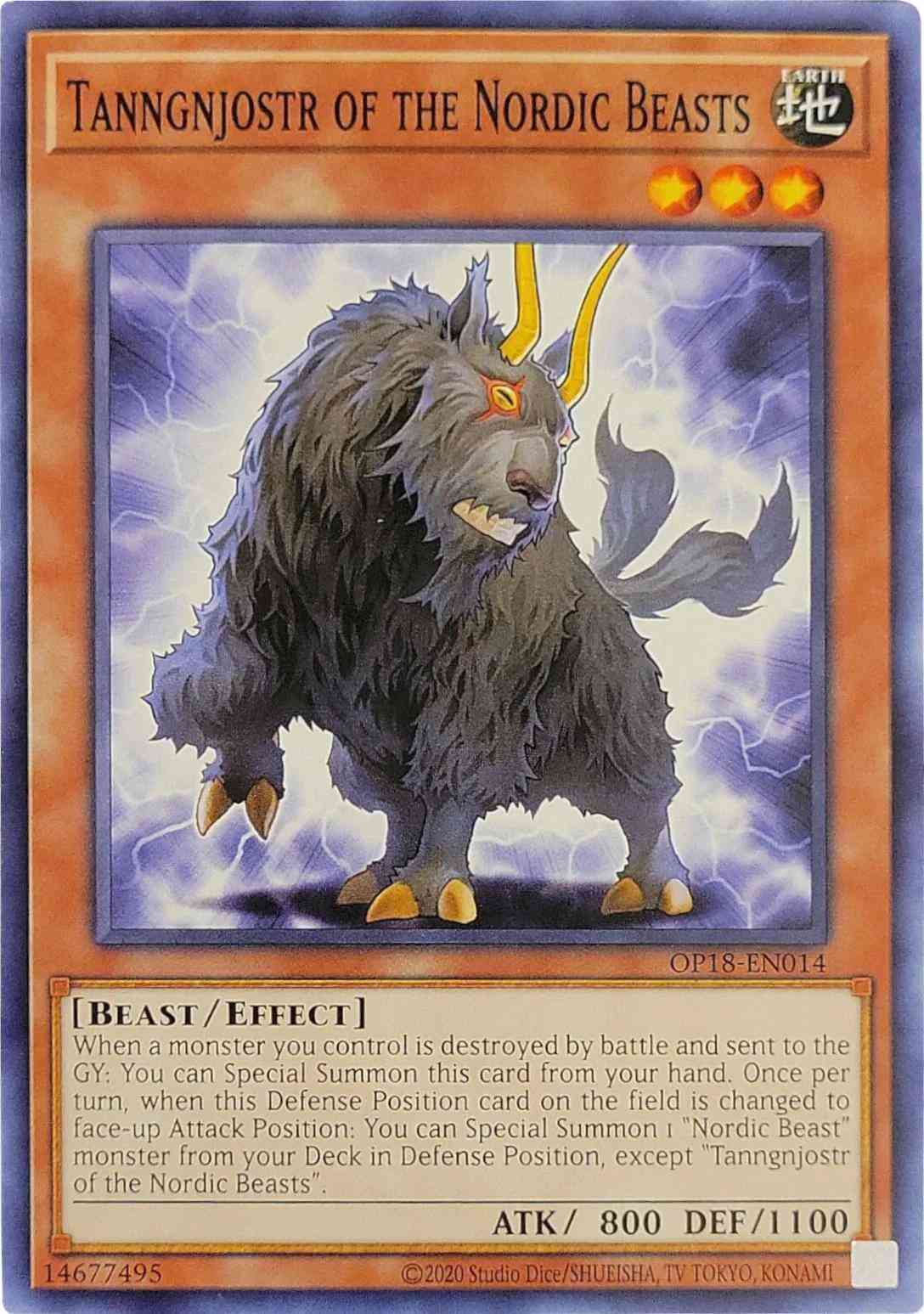 Tanngnjostr of the Nordic Beasts - OP18-EN014 - Common - Unlimited