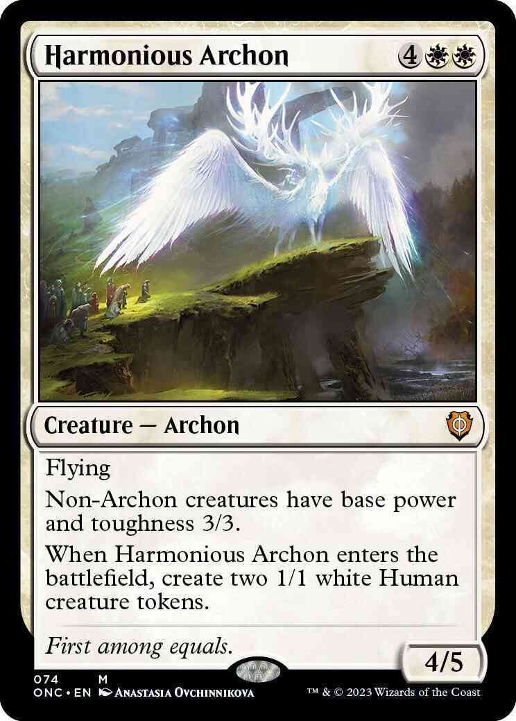 Harmonious Archon [74] [Phyrexia: All Will Be One: Commander] [Non-Foil]
