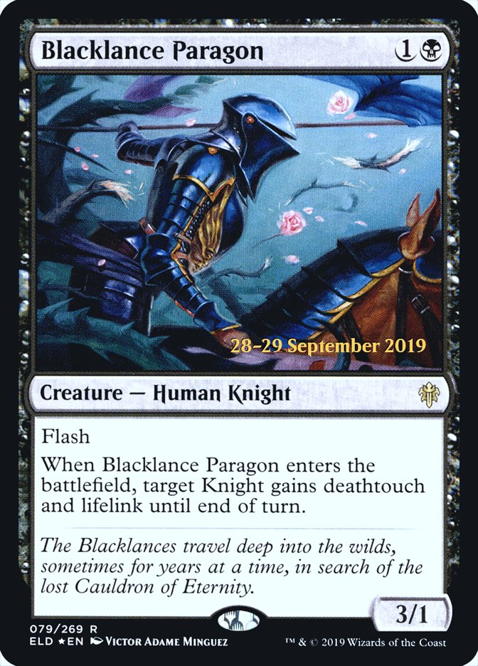 Blacklance Paragon [79s] [Throne of Eldraine Promos] [Foil]
