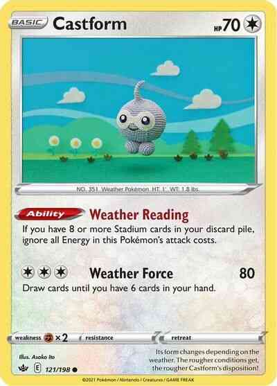 Castform - 121/198 - Common [swsh6-121] [Non-Holo]