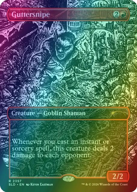 Guttersnipe [2357] [Borderless] [Kevin Eastman] [Ink] [Secret Lair Drop] [Foil]