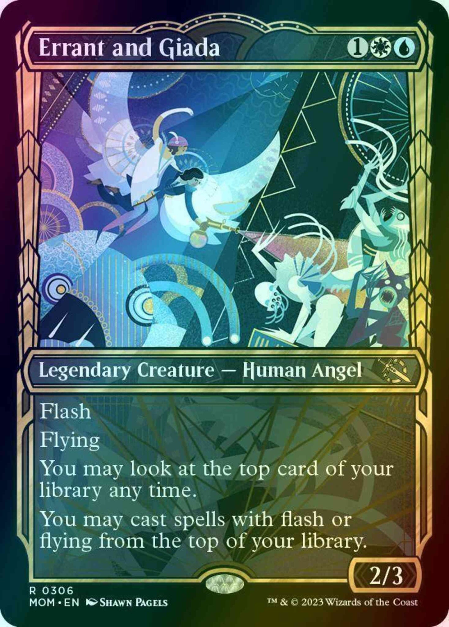 Errant and Giada [306] [Planar Showcase] [March of the Machine] [Foil]