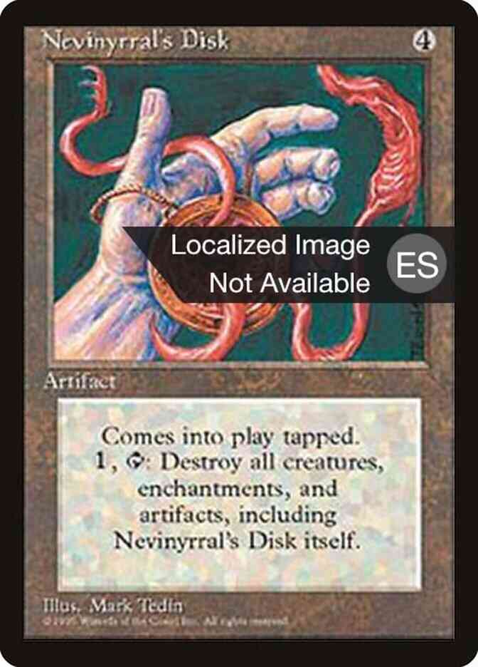 Nevinyrral's Disk - Spanish [338] [Fourth Edition Black Border: Spanish] [Non-Foil]
