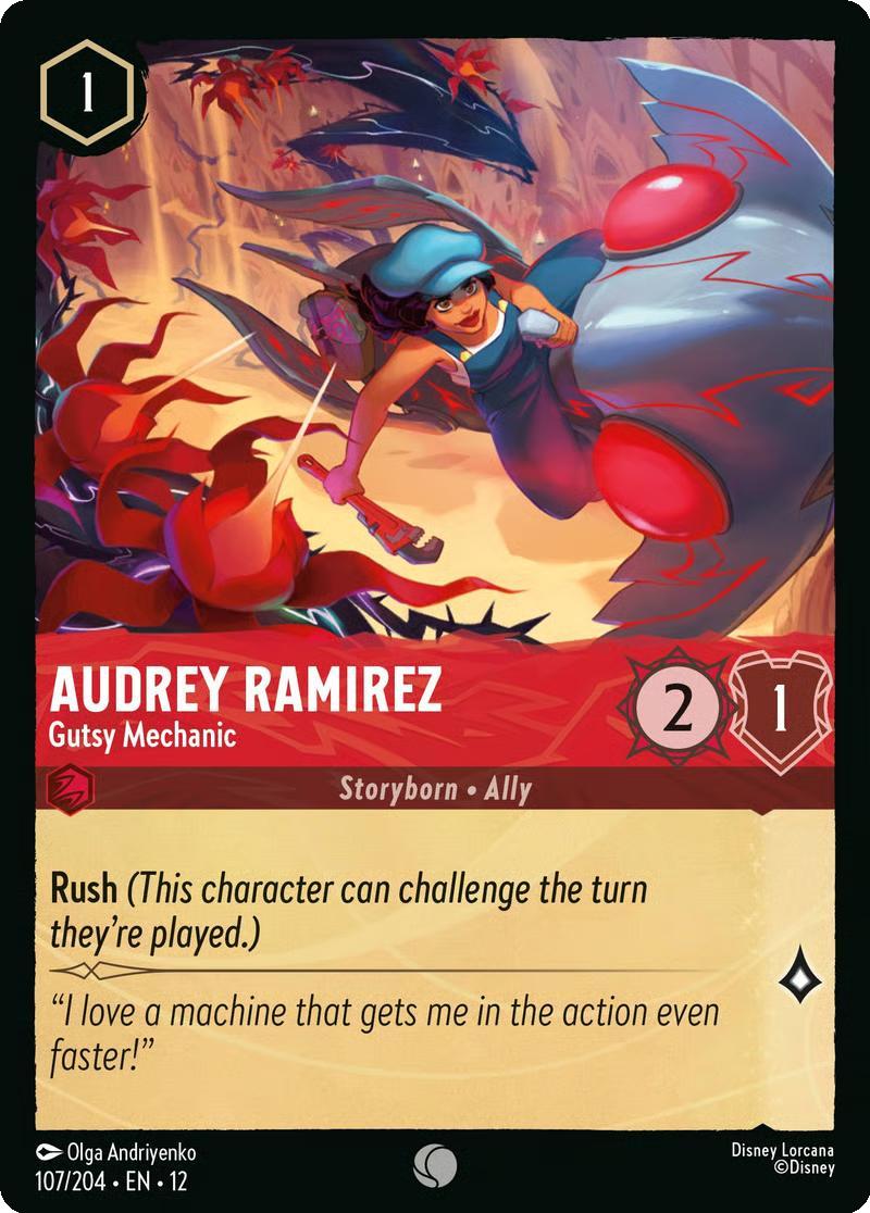 Audrey Ramirez - Gutsy Mechanic - 107/204 [Wilds Unknown] [Non-Foil]
