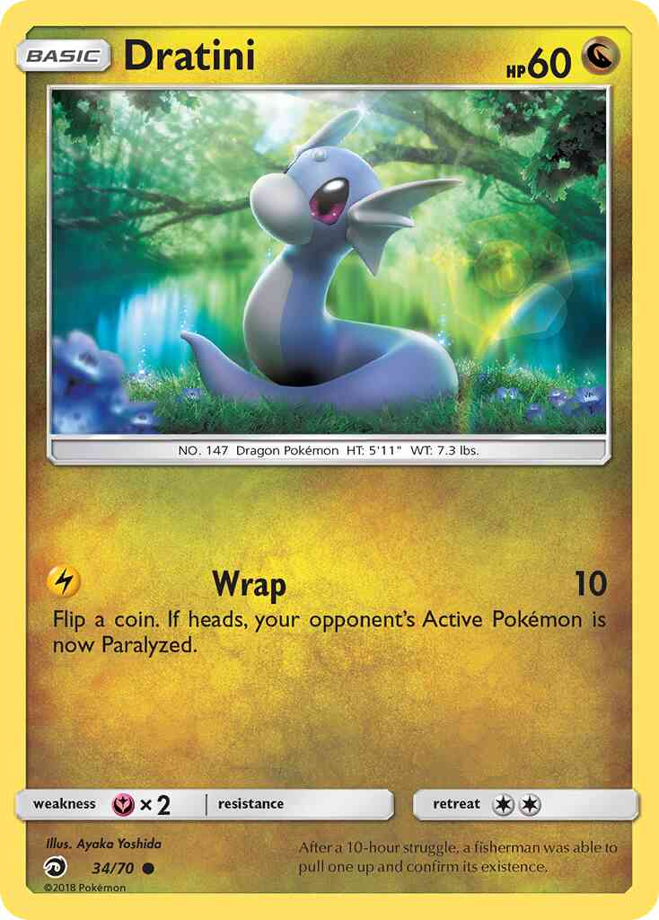 Dratini - 34/70 - Common [sm75-34] [Reverse Holo]