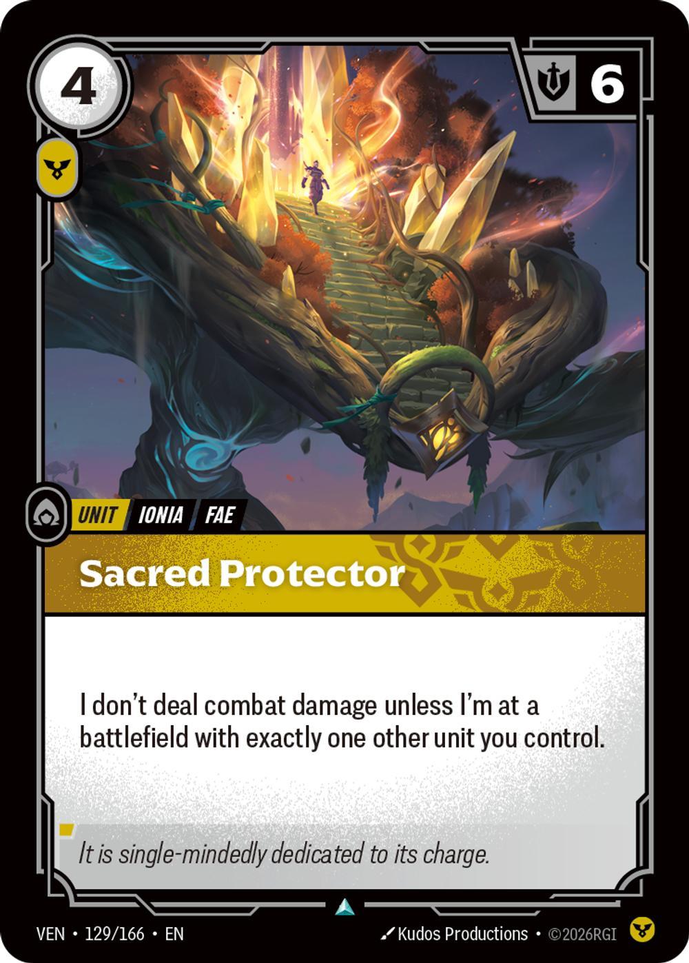 Sacred Protector - 129/166 [Vendetta] [Non Foil]