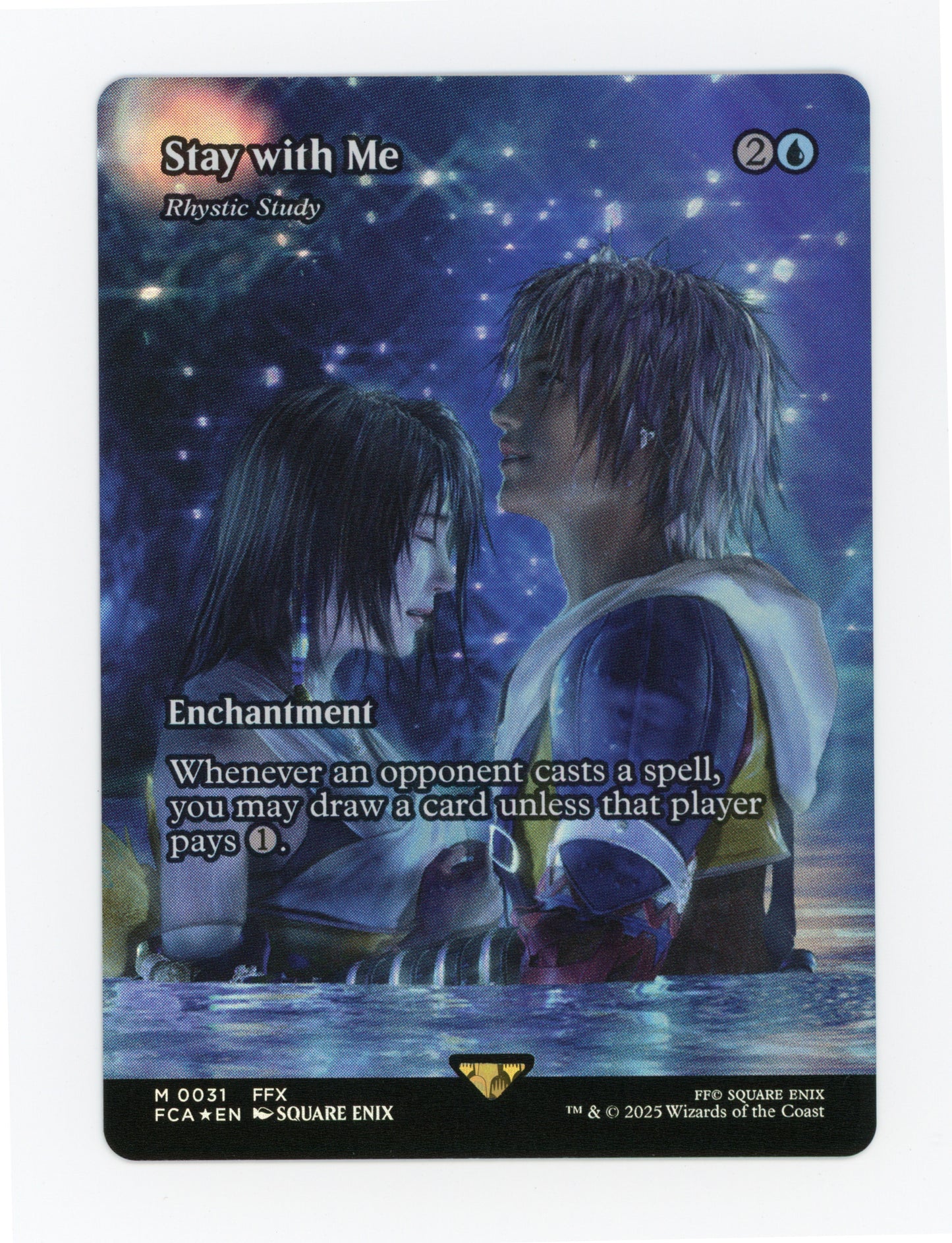 Stay with Me - Rhystic Study — Borderless|Foil — ID 18059