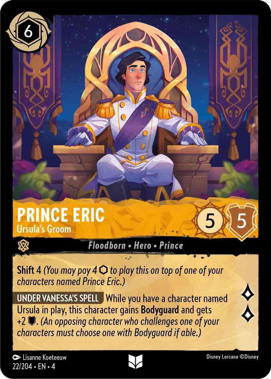 Prince Eric - Ursula's Groom - 22/204 [Ursula's Return] [Cold Foil]