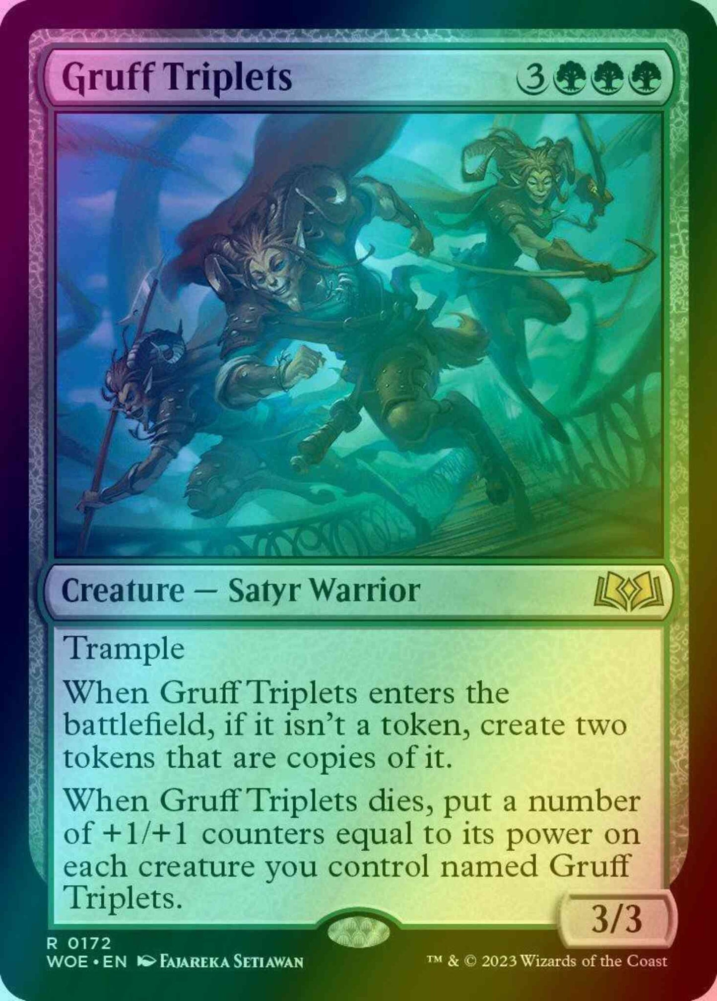 Gruff Triplets [172] [Wilds of Eldraine] [Foil]