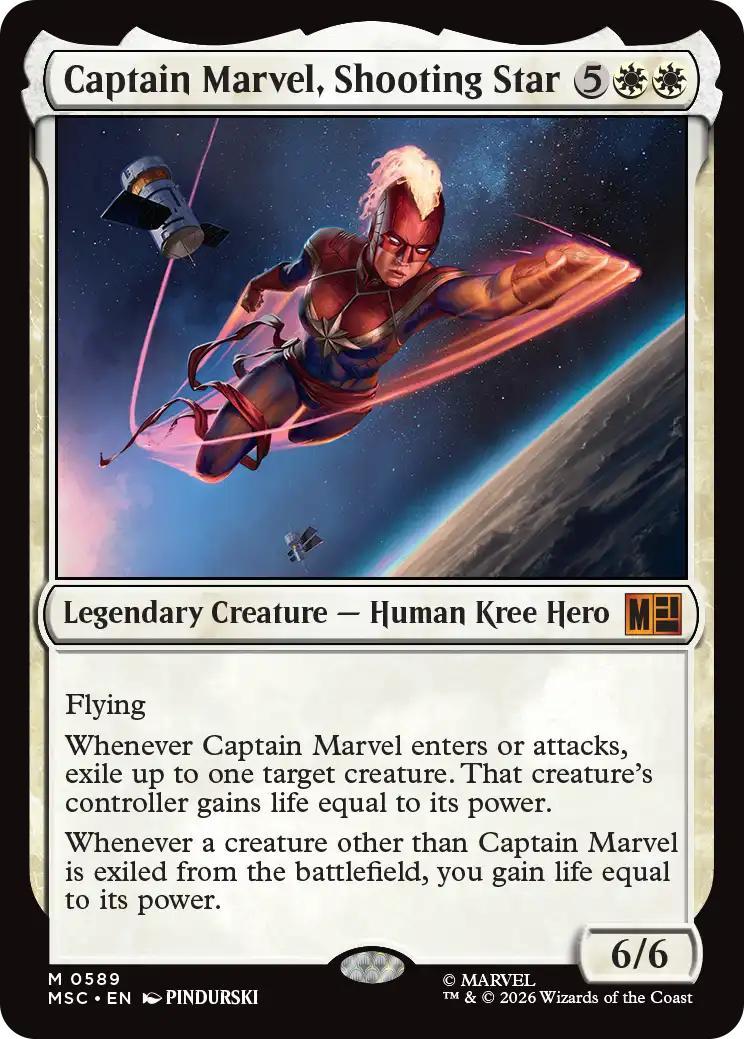Captain Marvel, Shooting Star [589] [Jumpstart] [Marvel Super Heroes: Commander] [Non-Foil]