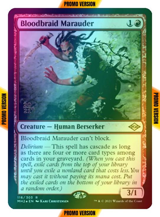 Bloodbraid Marauder [Prerelease] [116S] [Modern Horizons 2 Promos] [Foil]