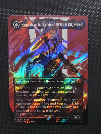 Sephiroth, Fabled SOLDIER // Sephiroth, One-Winged Angel — Borderless|Character|Surge Foil — ID 17612