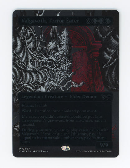 Valgavoth, Terror Eater — Borderless|Double Exposure|Textured Foil — ID 18262