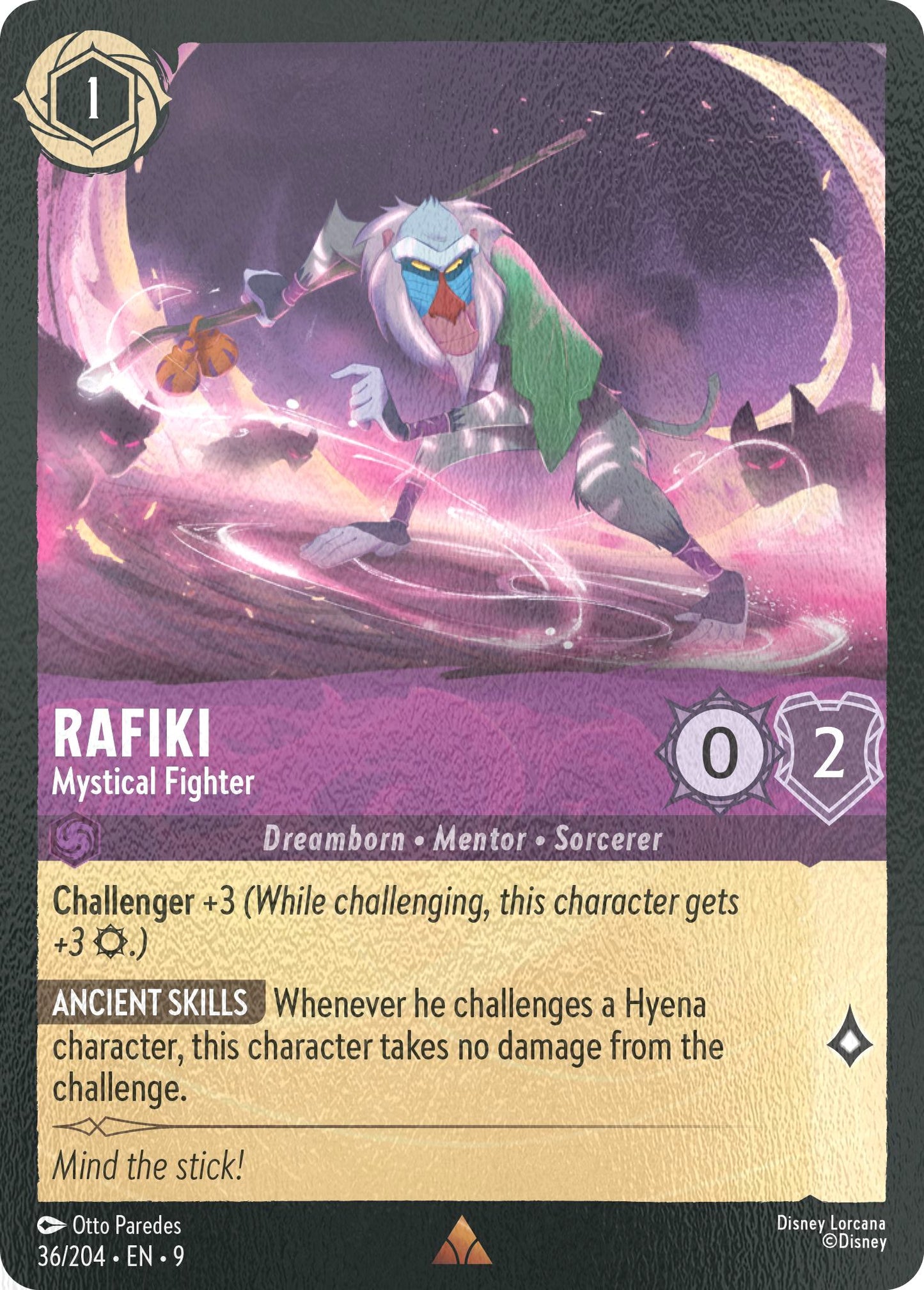 Rafiki - Mystical Fighter - 36/204 [Fabled] [Cold Foil]