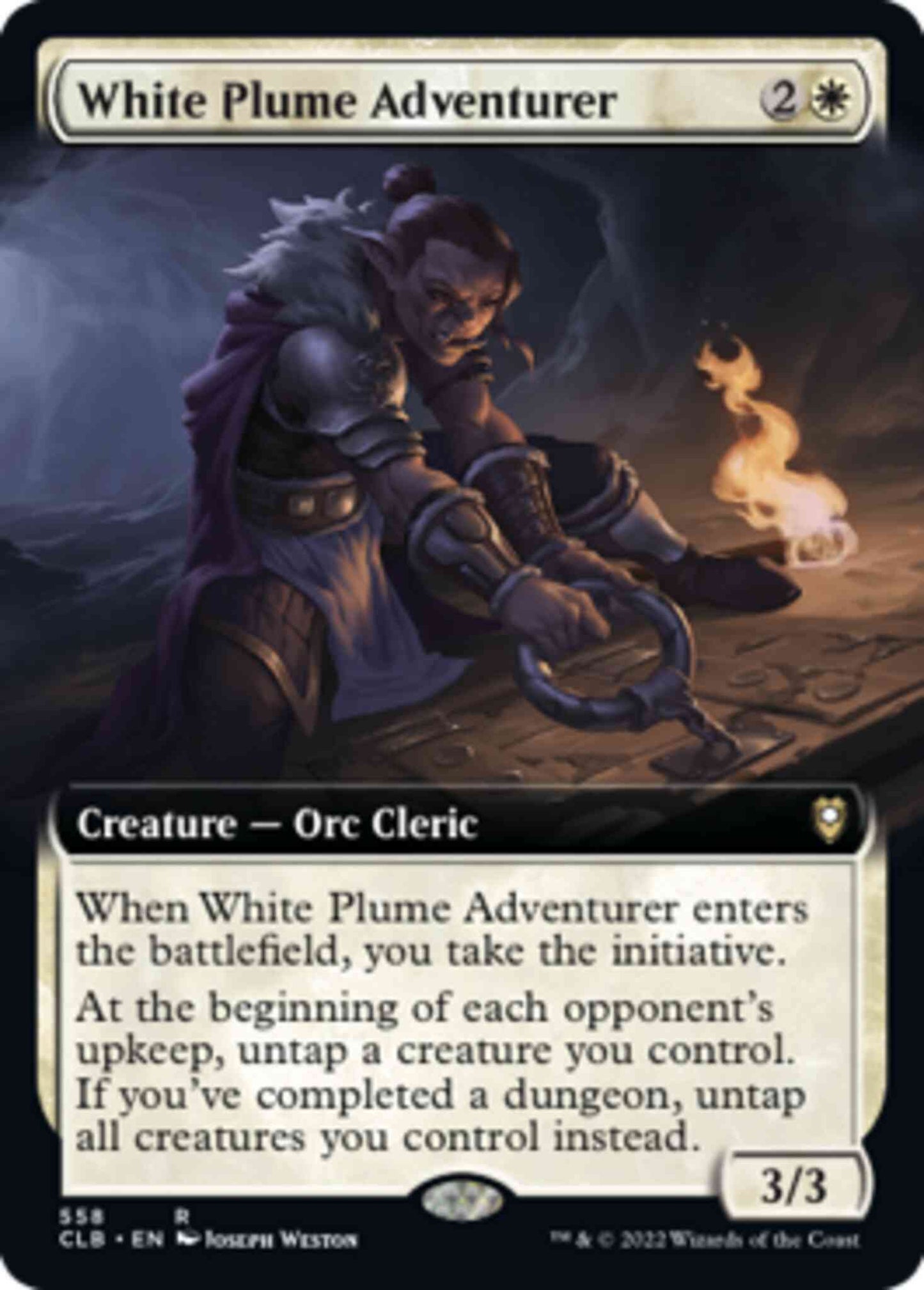 White Plume Adventurer [558] [Extended Art] [Commander Legends: Battle for Baldur's Gate] [Non-Foil]