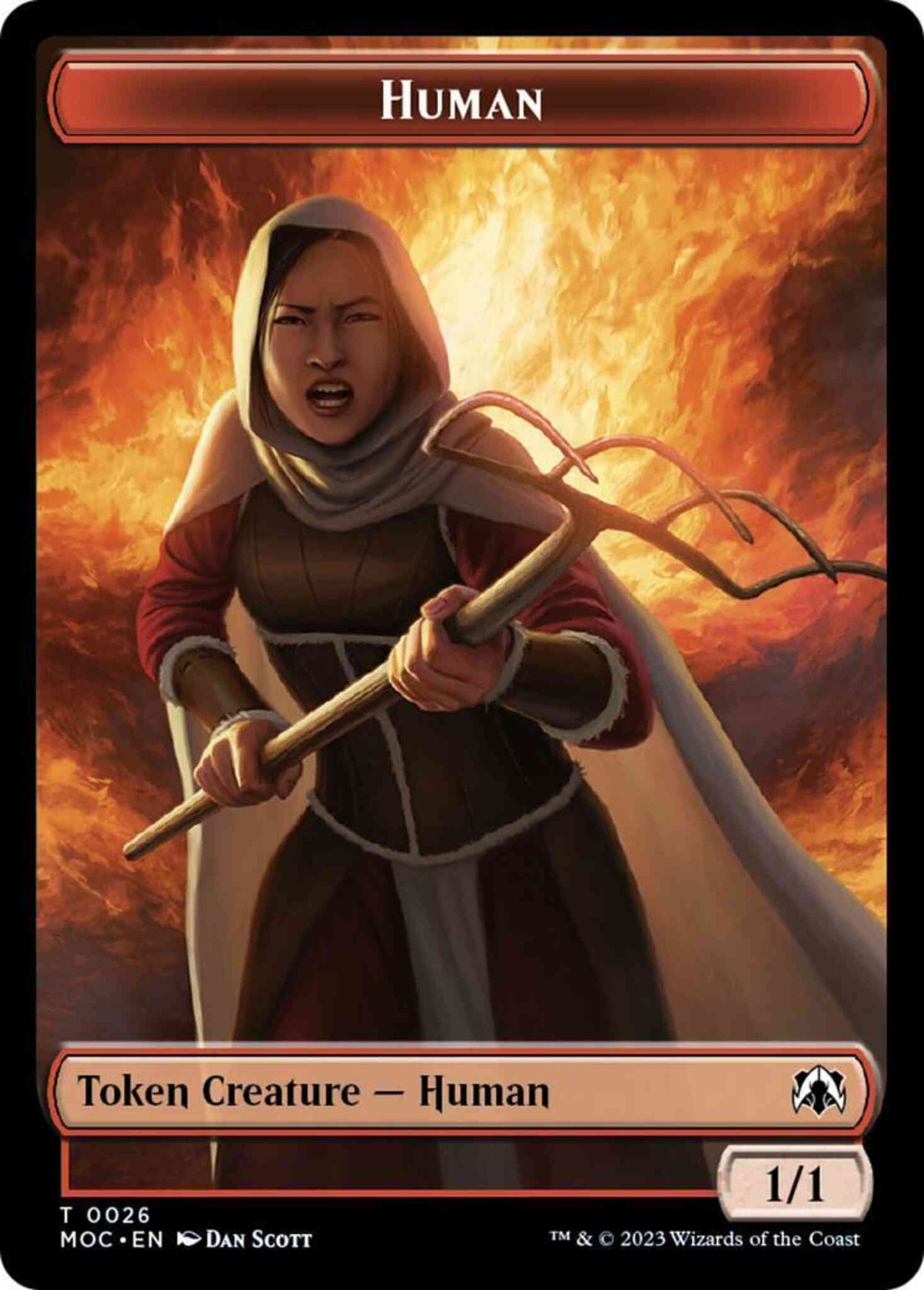 Human Token (26) // Tentacle Token (15) [March of the Machine: Commander: Tokens] [Non-Foil]