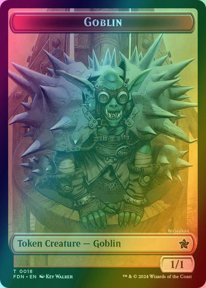 Goblin Token (18) // Insect Token (21) [Foundations: Tokens] [Foil]