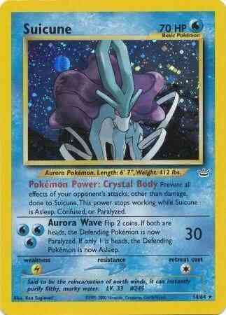 Suicune - 14/64 - Rare - Unlimited [neo3U-14] [Holo]