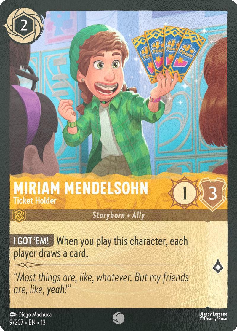 Miriam Mendelsohn - Ticket Holder - 9/204 [Attack of the Vine!] [Cold Foil]