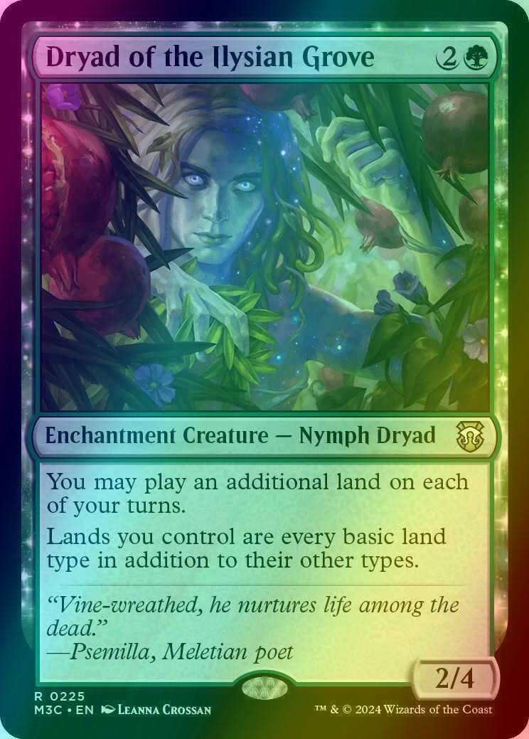 Dryad of the Ilysian Grove [225] [Modern Horizons 3: Commander] [Ripple Foil]