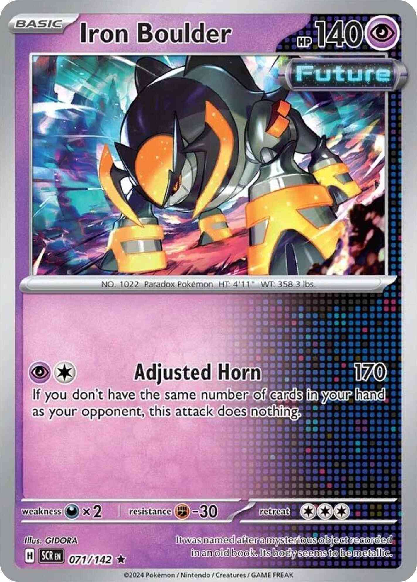 Iron Boulder - 071/142 - Rare [sv07-071] [Holo]
