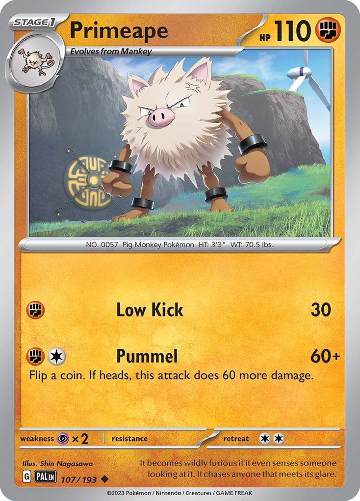 Primeape - 107/193 - Uncommon [sv02-107] [Non-Holo]