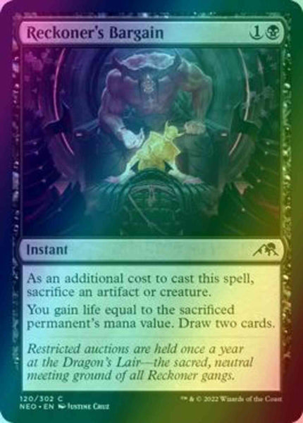 bargain cards mtg Reckoner's [120] [Kamigawa: Neon Dynasty] [Foil] – Face to Face Games Style:Set of 2 Sephiroth Fabled SOLDIER You gain life equal MTGNexus - Day //