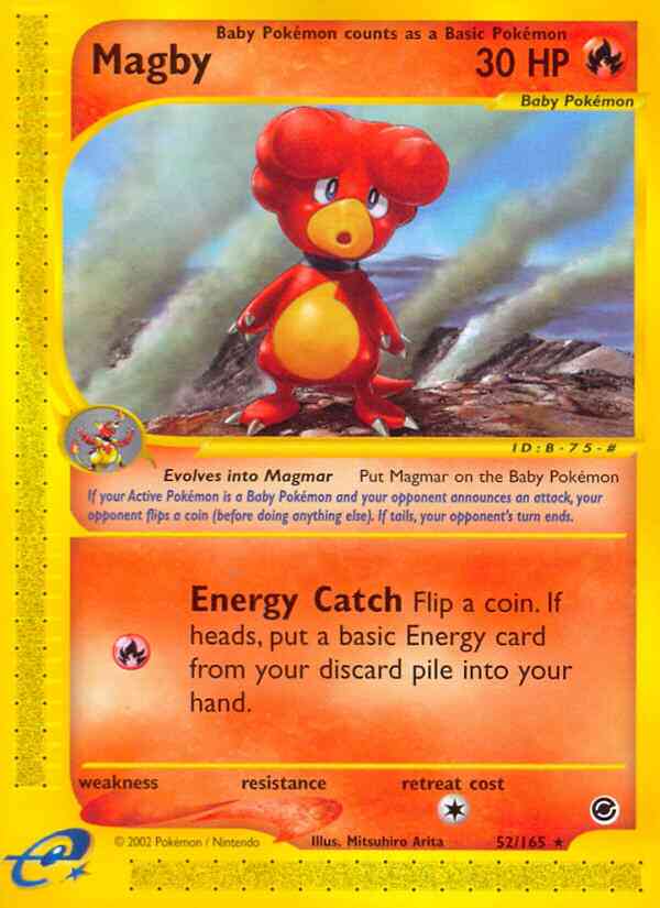 Magby - 52/165 - Rare [ecard1-52] [Reverse Holo]