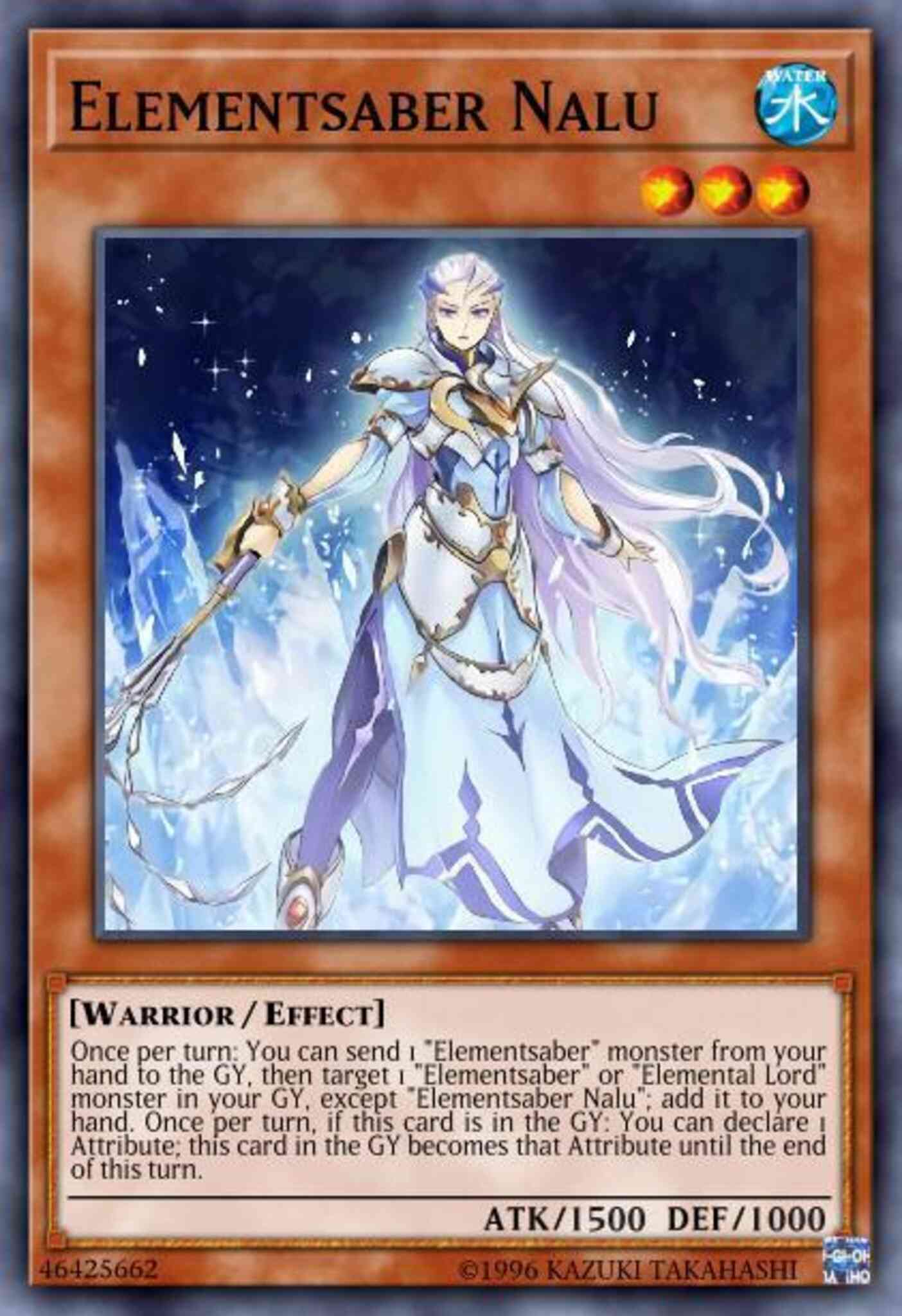 Elementsaber Nalu - FLOD-EN021 - Super Rare - 1st Edition