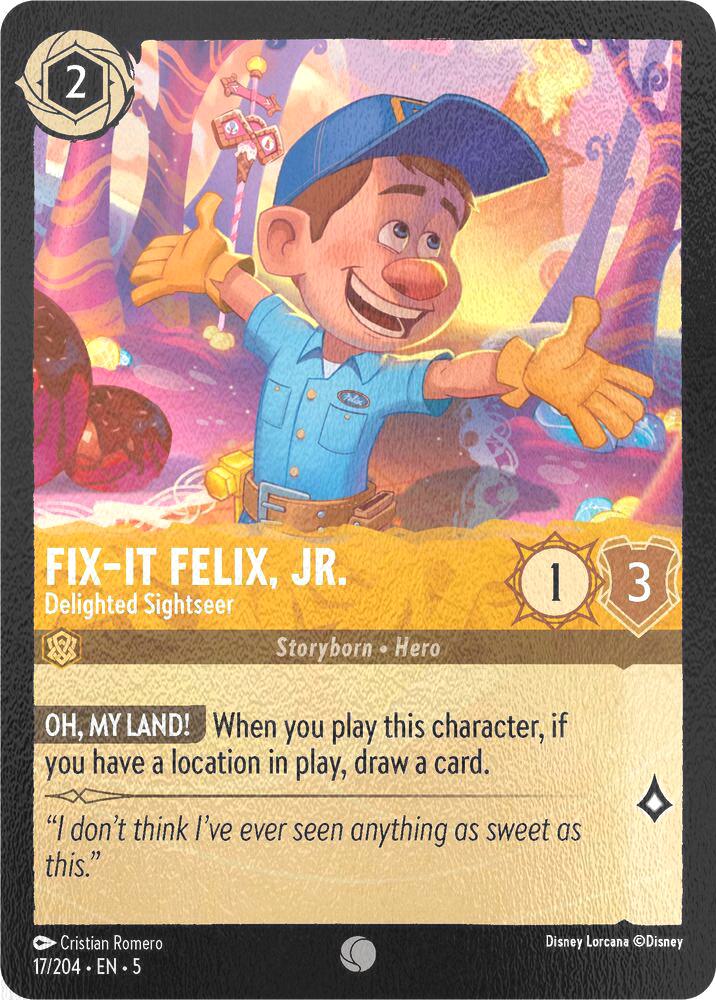 Fix-It Felix, Jr. - Delighted Sightseer - 17/204 [Shimmering Skies] [Cold Foil]