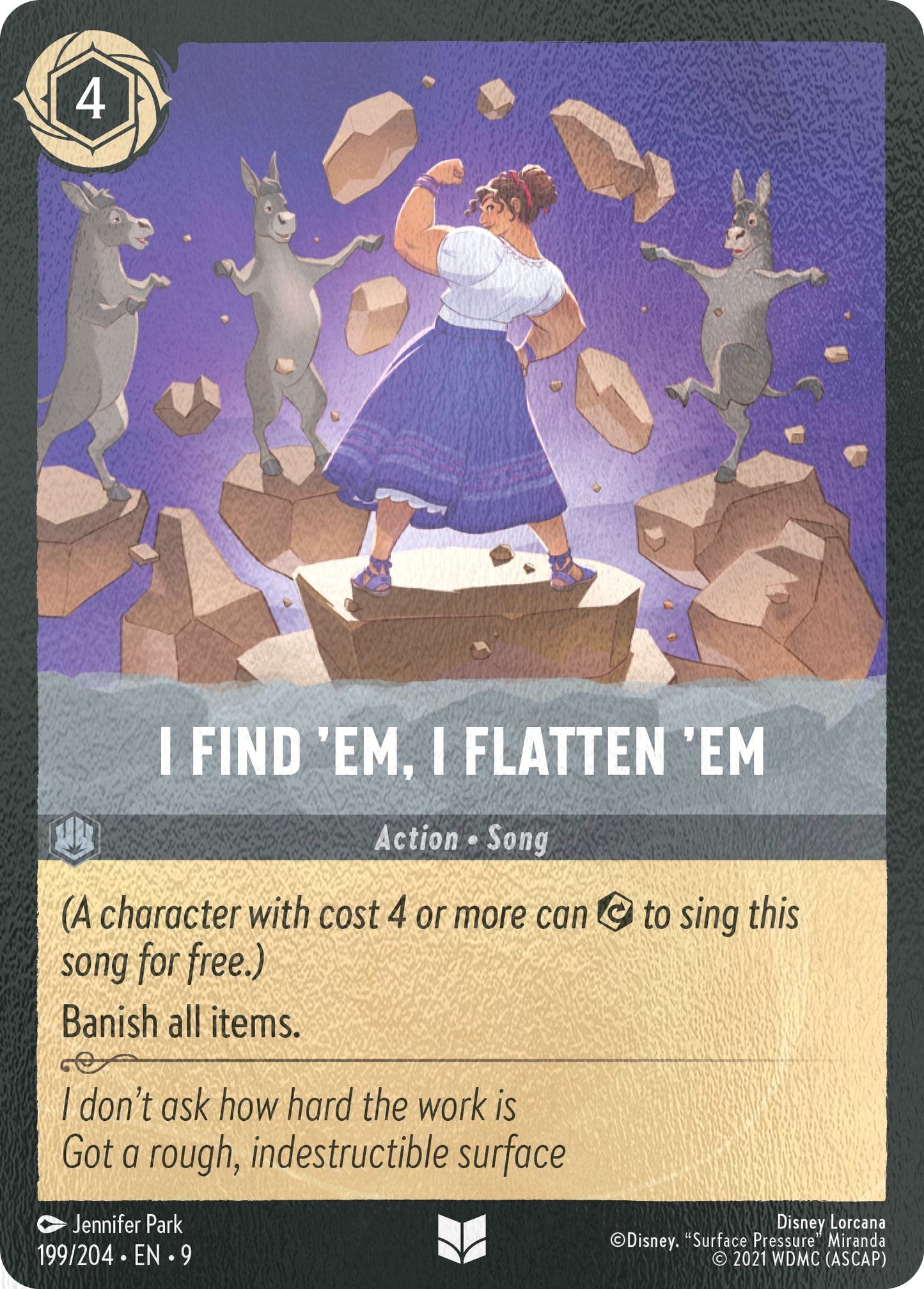 I Find 'Em, I Flatten 'Em - 199/204 [Fabled] [Cold Foil]