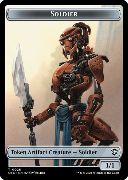 Elemental Token (14) // Soldier Token (26) [Outlaws of Thunder Junction: Commander: Tokens] [Non-Foil]