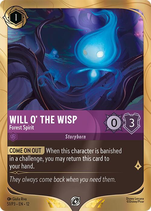 Will o' the Wisp - Forest Spirit - 51/P3 [Disney Lorcana Promo Cards] [Holofoil]