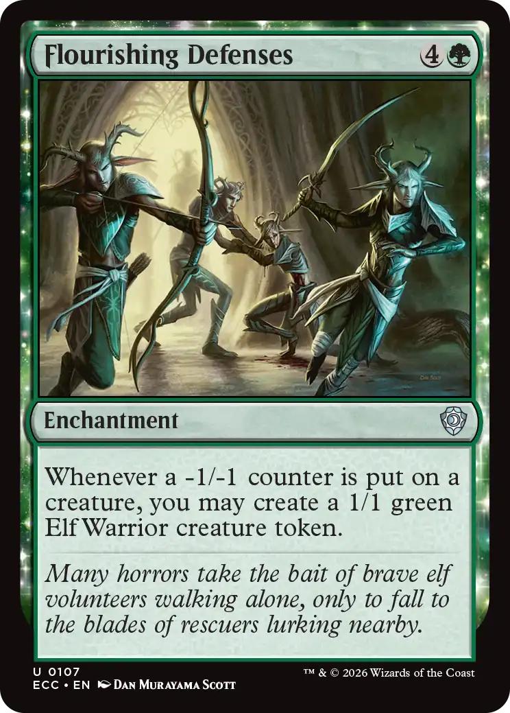Flourishing Defenses [107] [Lorwyn Eclipsed: Commander] [Non-Foil]