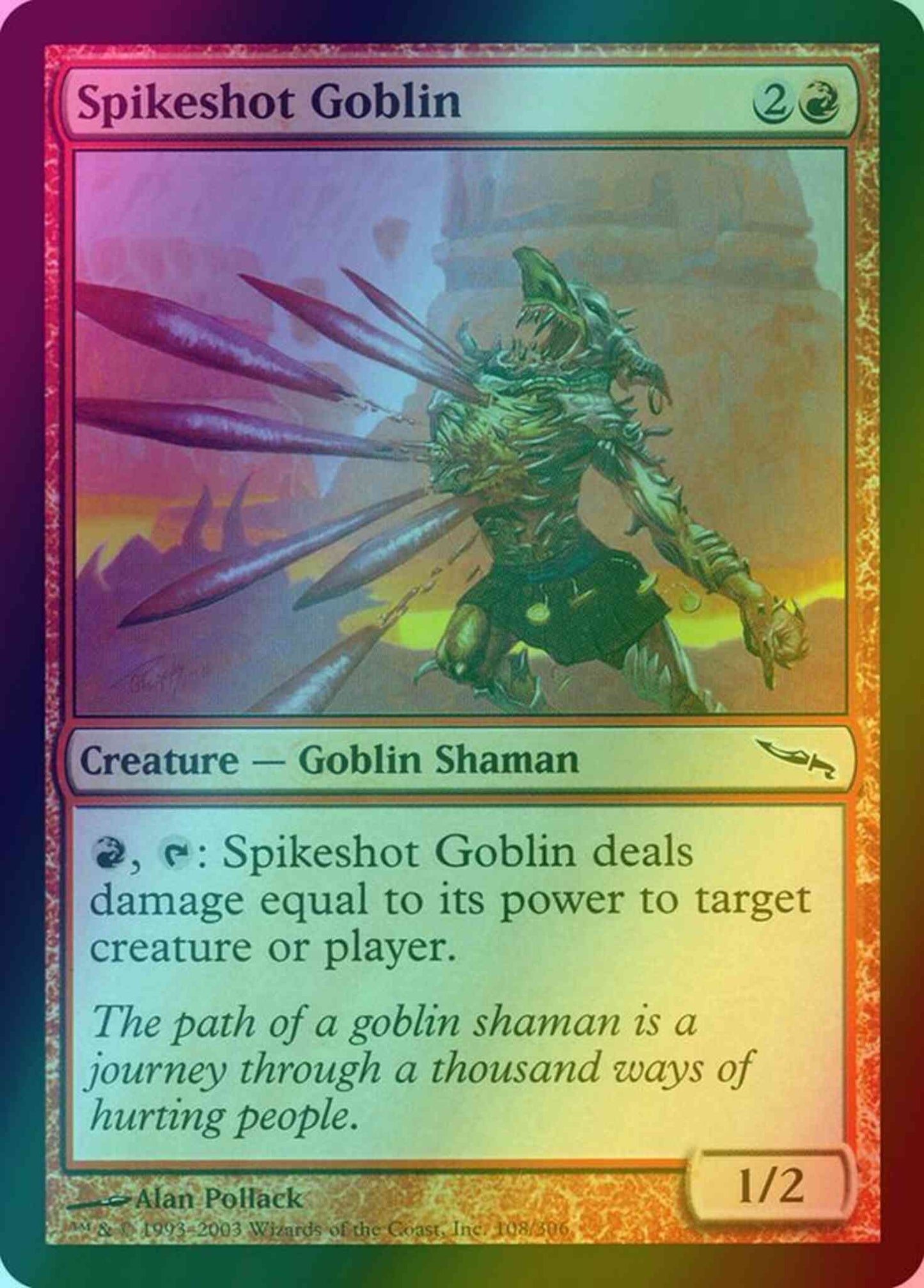 Spikeshot Goblin [108] [Mirrodin] [Foil]