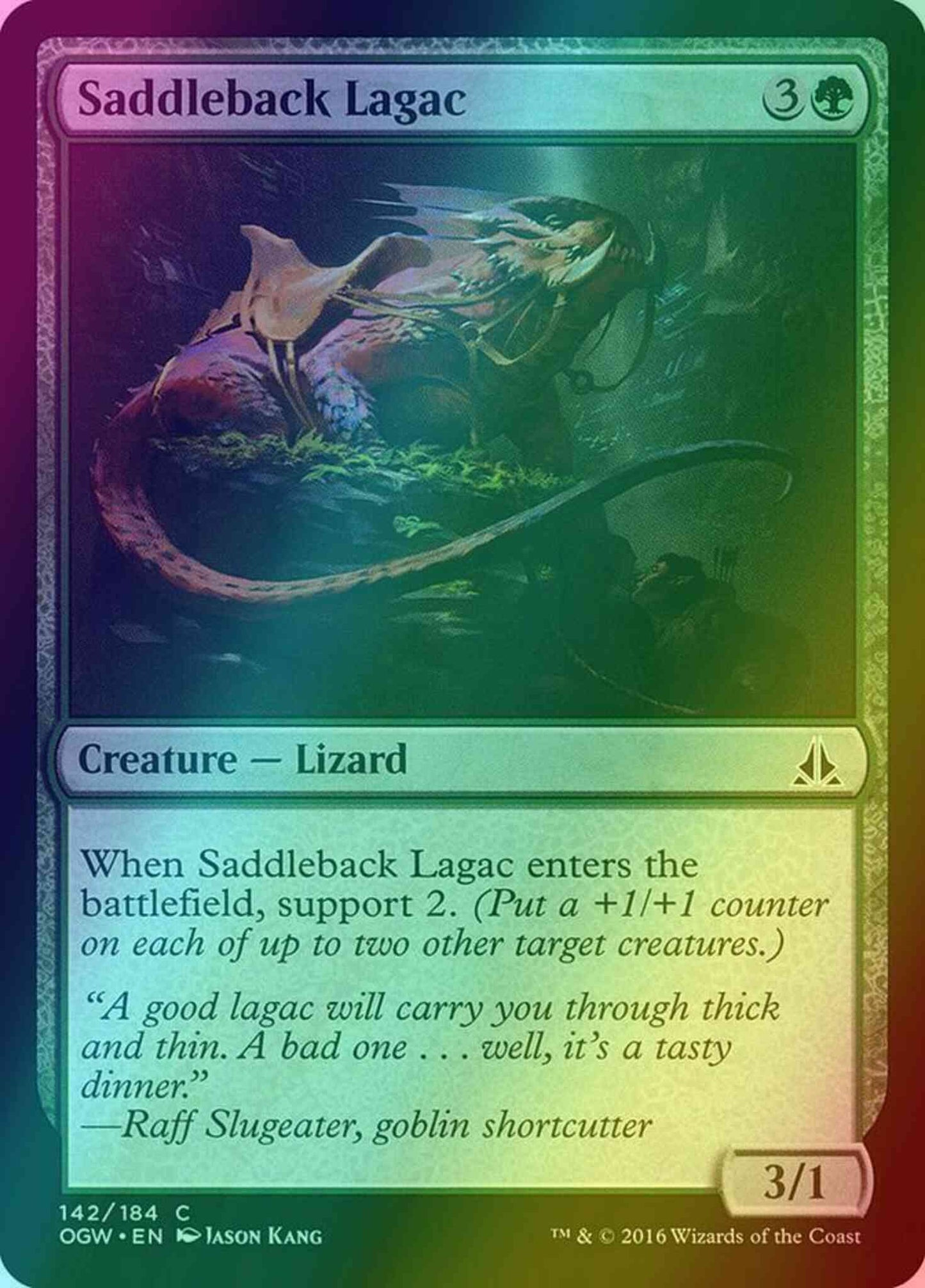 Saddleback Lagac [142] [Oath of the Gatewatch] [Foil]