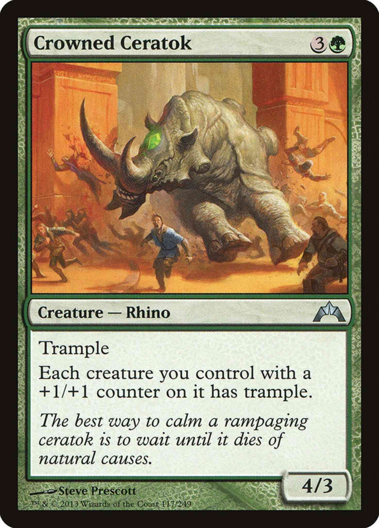 Crowned Ceratok [117] [Gatecrash] [Non-Foil]