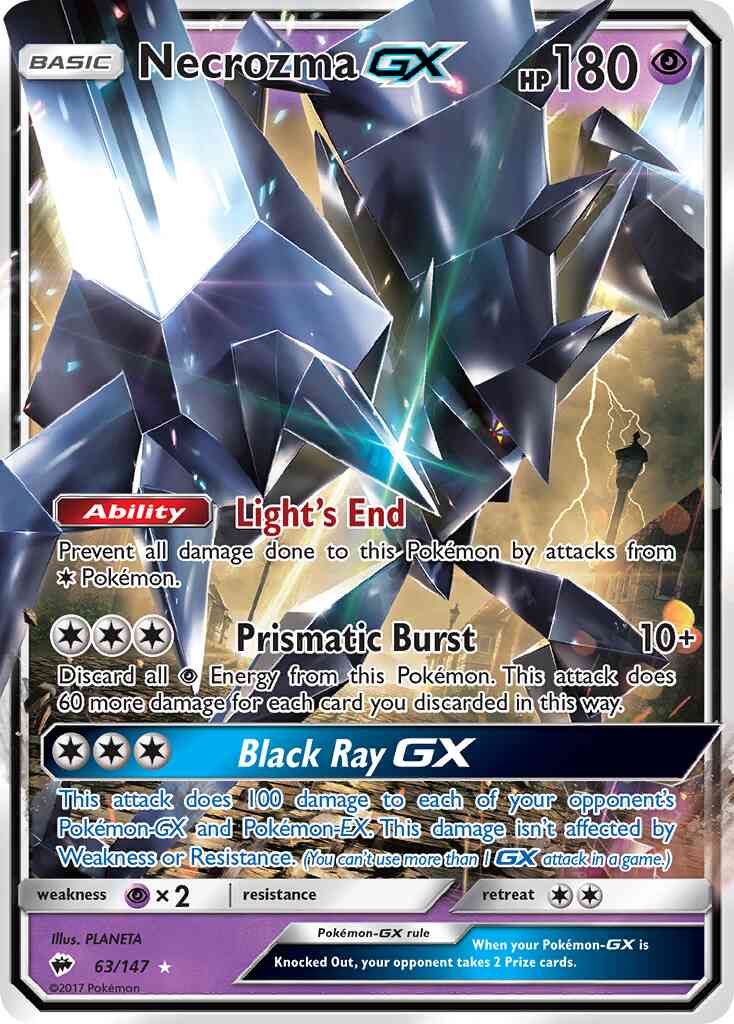 Necrozma-GX - 63/147 - Rare Holo GX [sm3-63] [Ultra]