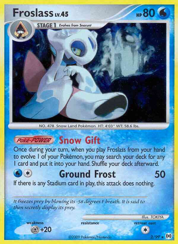 Froslass - 2/99 - Rare Holo [pl4-2] [Reverse Holo]